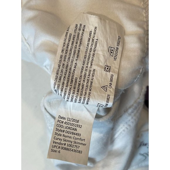 Gloria Vanderbilt Womens Capris Pant DGVB4493 All Around Slimming Effect White 6 - Picture 11 of 11